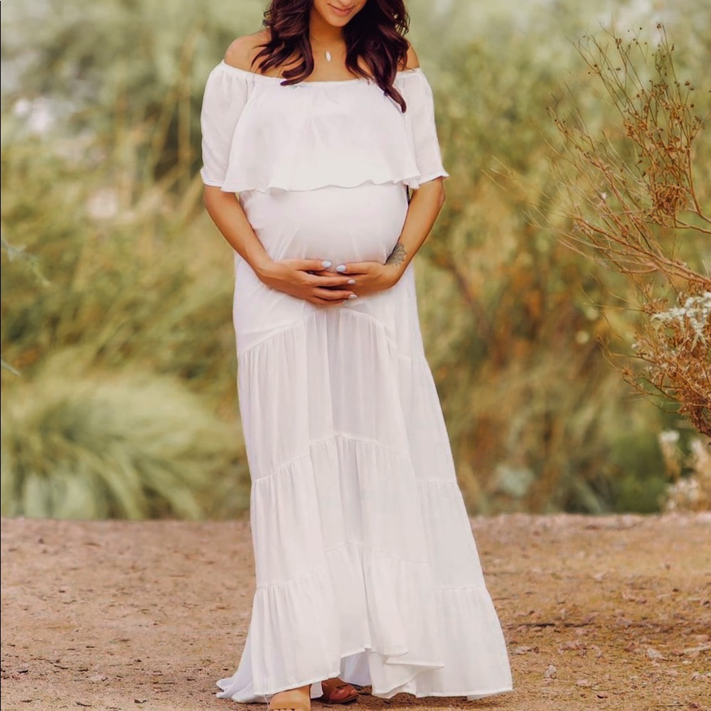 Maxi dress forever21 white